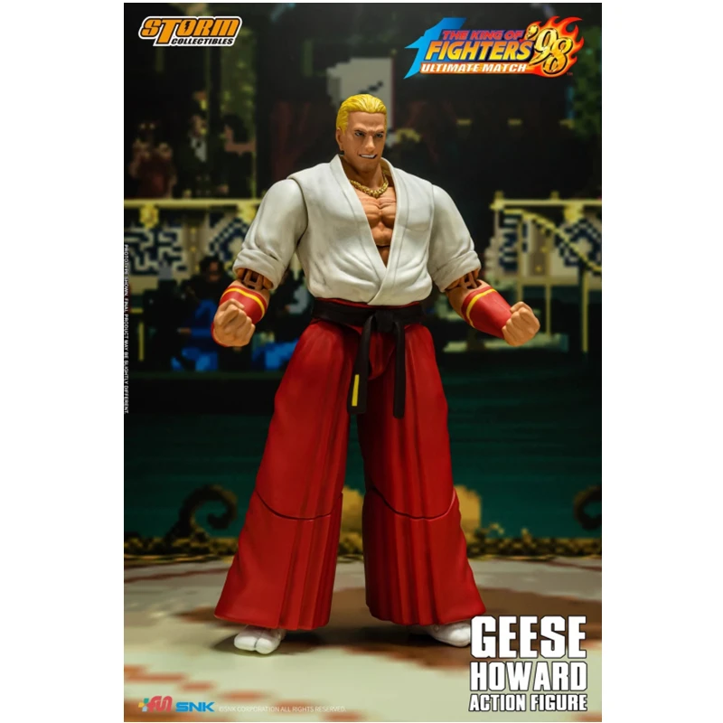 

Cartoon Anime Game King of Fight Character Geese Howard Skkf06 Action Doll Pvc Model Desktop Collection Decorative Toy Gifts