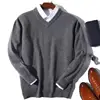 Pullover Men Sweater 2024 Autumn Winter Cashmere Cotton Blend Warm Jumper Pull Homme Jerseys Hombre Mens Casual Knit Sweaters 6