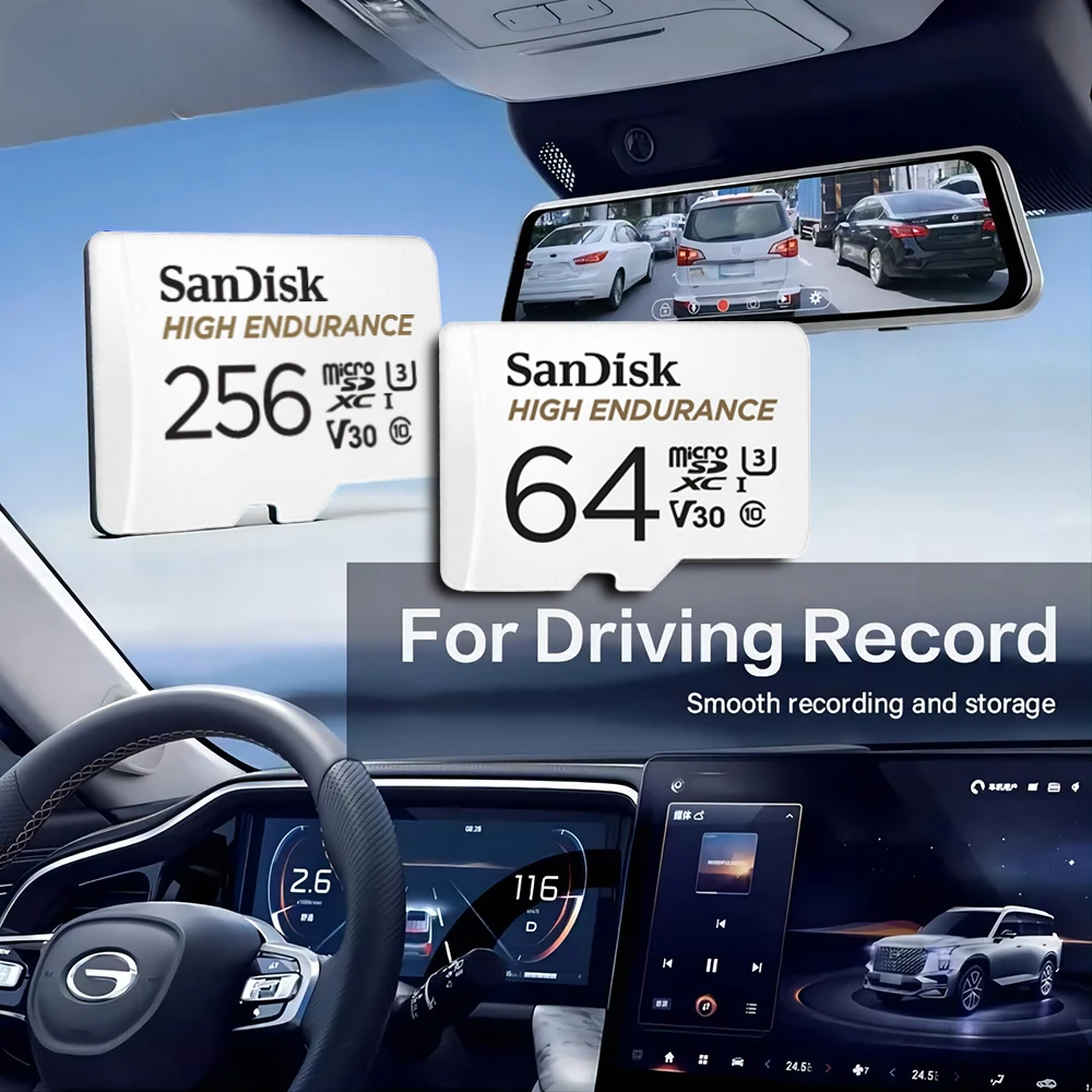 SanDiskHighEnduranceVideoMicroSDCardC10U3V304KUHDMicroSDXC