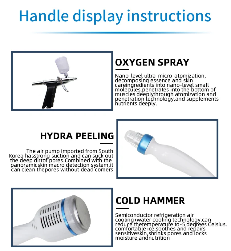 Hydrafacial Diamond Skin Machine – Öregedésgátló arcápolás hidratáló spray-vel és mélytisztítással