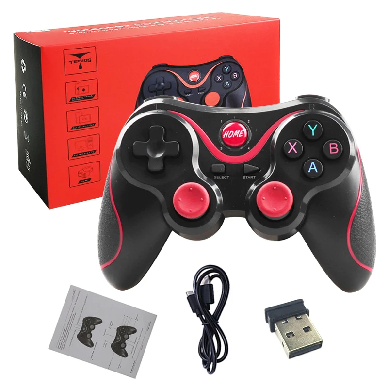 JOYSTICK INALAMBRICO WIRELESS PARA PS4 PS3 SWITCH ANDROID IOS IPHONE  CABLEADO PARA PC GP-43 GAMERS J