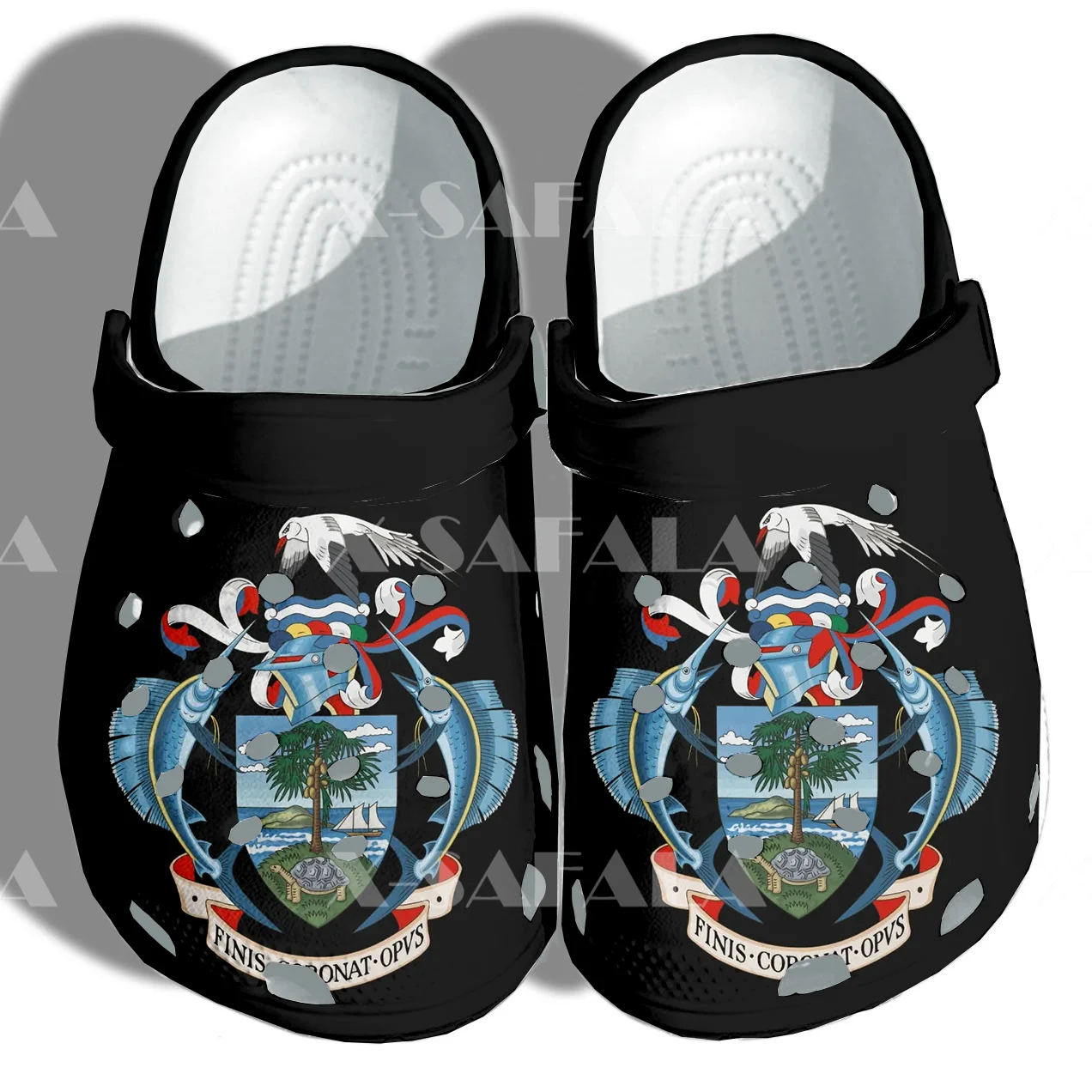 

National Day of the Seychelles 3D Print For Men Women Classic Clogs Slipper Shoe EVA Ligtweight Sandals Summer Beach Outdoor