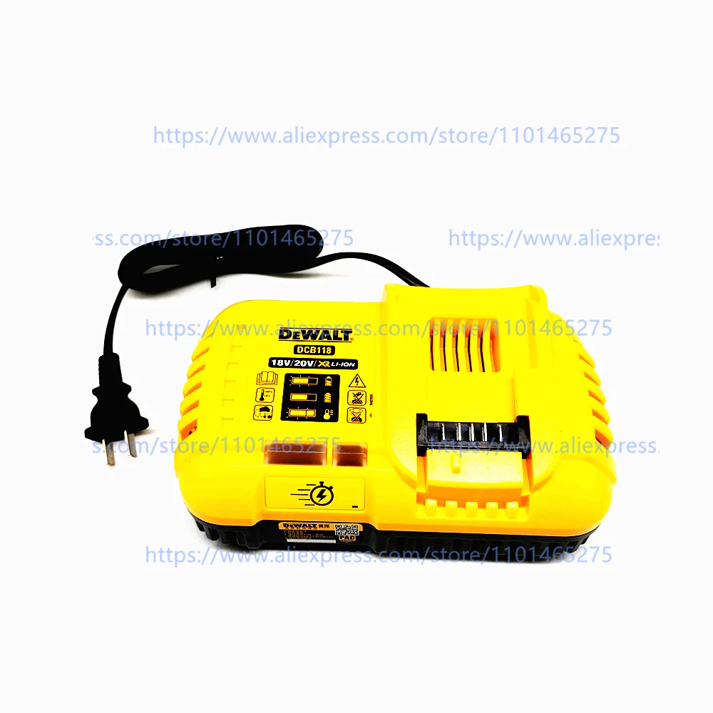 

DEWALT DCB118 Rapid Charger FLEXVOLT 18V 20V 60V MAX Charge Internal Fan Cooled Lithium Battery Fast Charger
