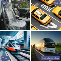 ⁦طقم 50 غطاء مقعد سيارة للاستعمال مرة واحدة – مقاوم للماء وعالمي 🚗✨⁩ - الصورة ⁦6⁩