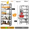 5 Tier Bookshelf for CDs/Movies/Books, Bookcase Storage Organizer, for Bedroom/Living Room/Home Office. Freestanding Bookshelf 4