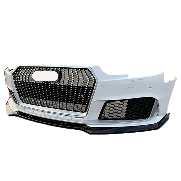 

Starry style Rs4 car bodykit PP material Auto modified front bumper with grill for Audis A4 B9 S4 new style body kit 2017-2019