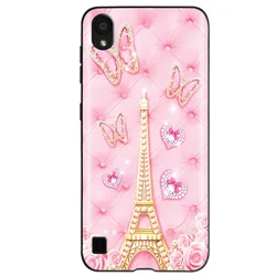Stylish Fashion Pattern Soft Silicone TPU Phone Case Back Cover for ZTE Blade A5 (2019) (Coffee)