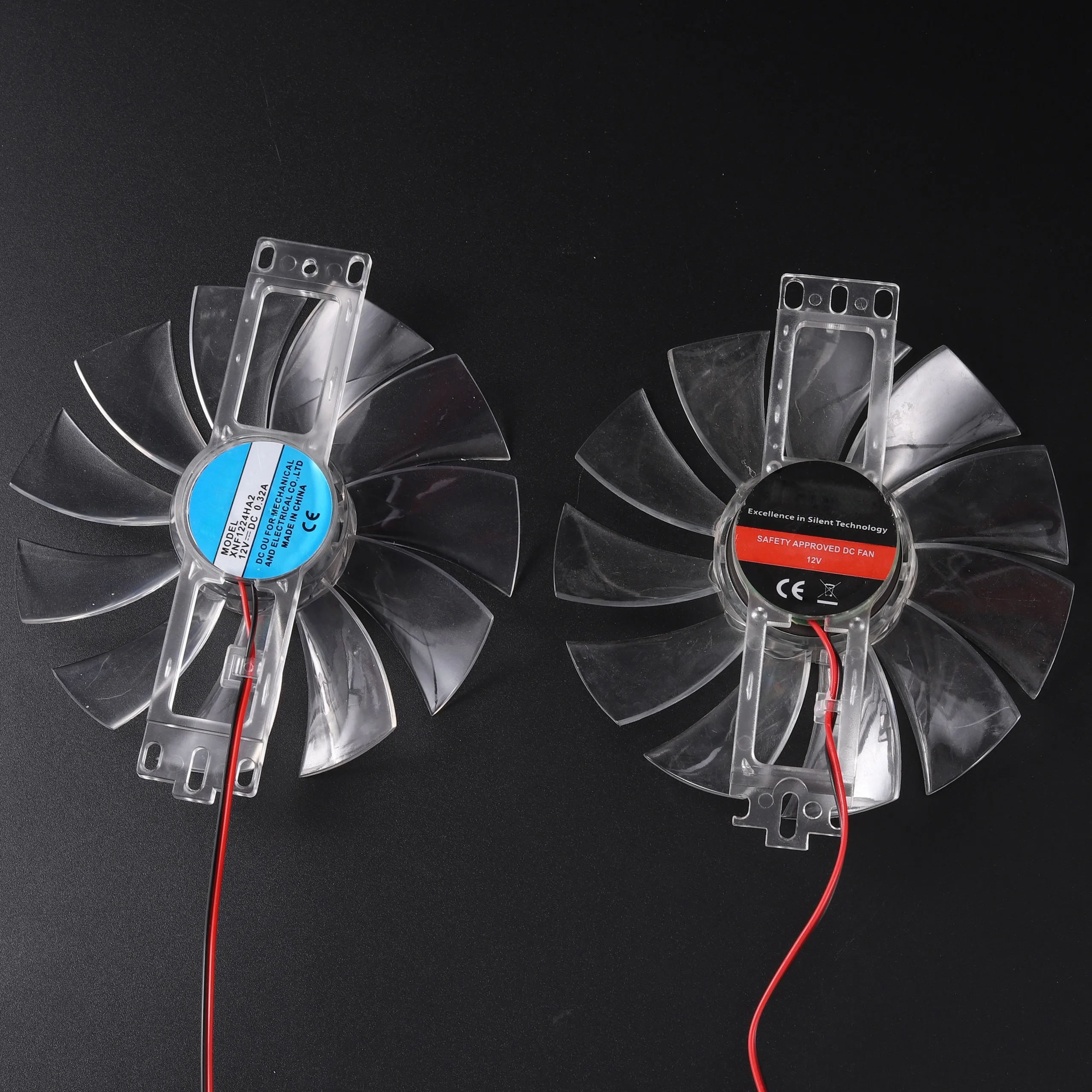 DC 12V 0.35A/0.32A Brushless Fan 11 Leaves Plastic Transparent Color Chicken Incubator Accessories Cooling Fan 5