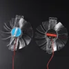 DC 12V 0.35A/0.32A Brushless Fan 11 Leaves Plastic Transparent Color Chicken Incubator Accessories Cooling Fan 5