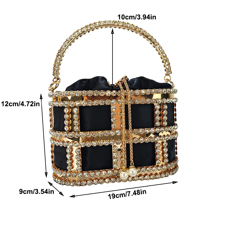 Rhinestone Evening Bag Luxury Designer Handbag for Women