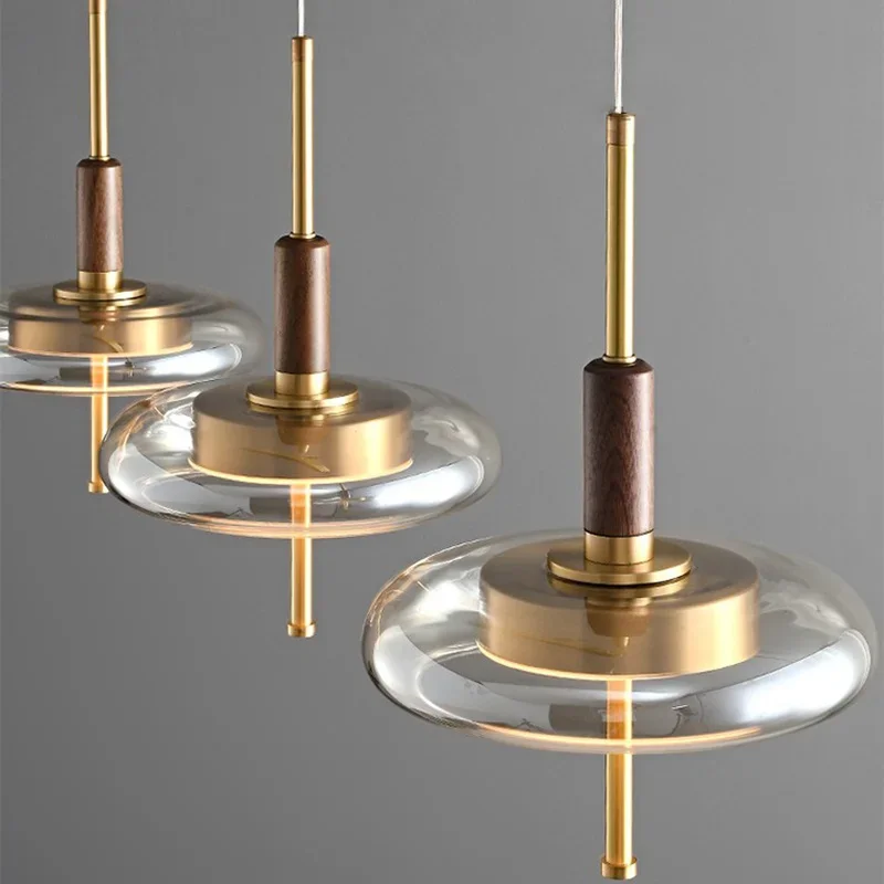 

Modern Creative Glass Pendant Light Nordic Design Loft Led Hanging Lamps Living Room Bedroom Kitchen Coffee Bar Table Fixture