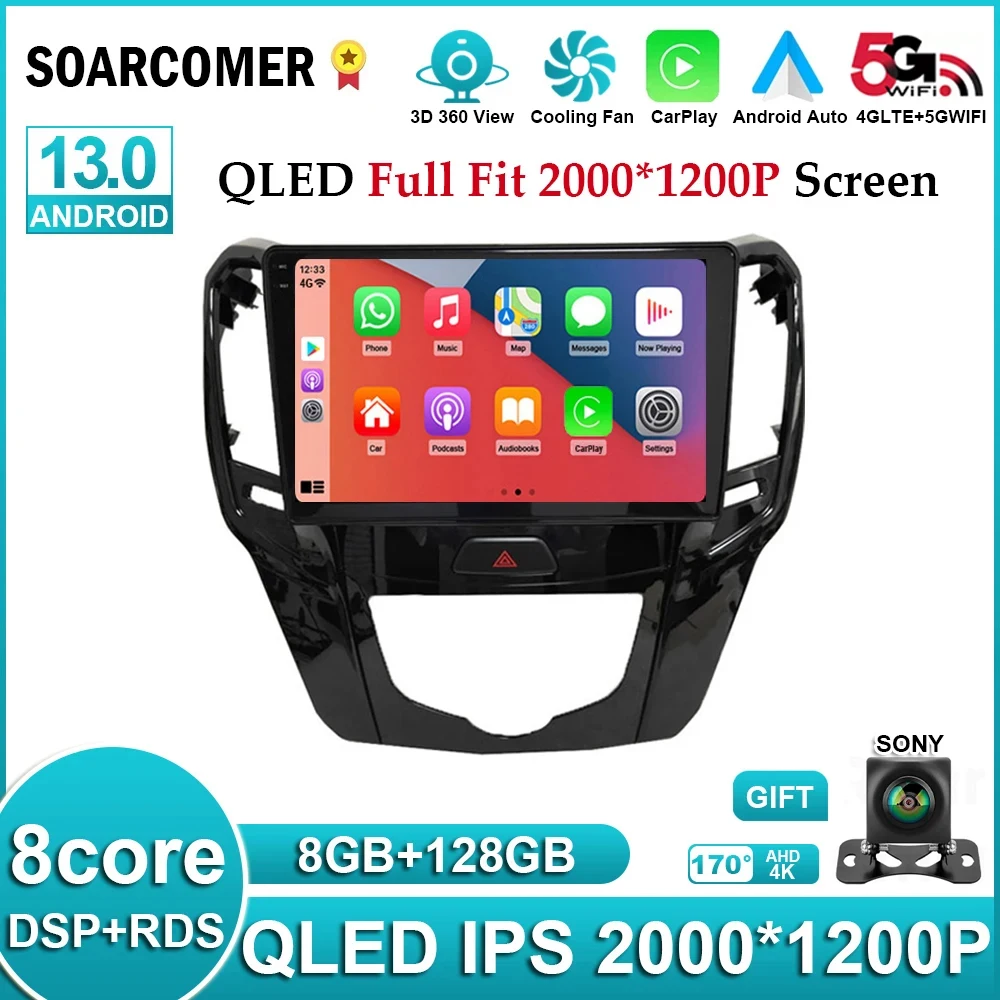 

Android 13 For GWM Great Wall H1 M4 2012-2016 Car Radio Multimedia Video Player Navigation GPS Carplay Auto No 2Din 2 Din DVD