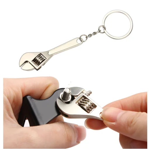 

Mini Wrench Keychain Portable Car Metal Adjustable Universal Spanner For Bicycle Motorcycle Car Repairing Tools Men Special Gift