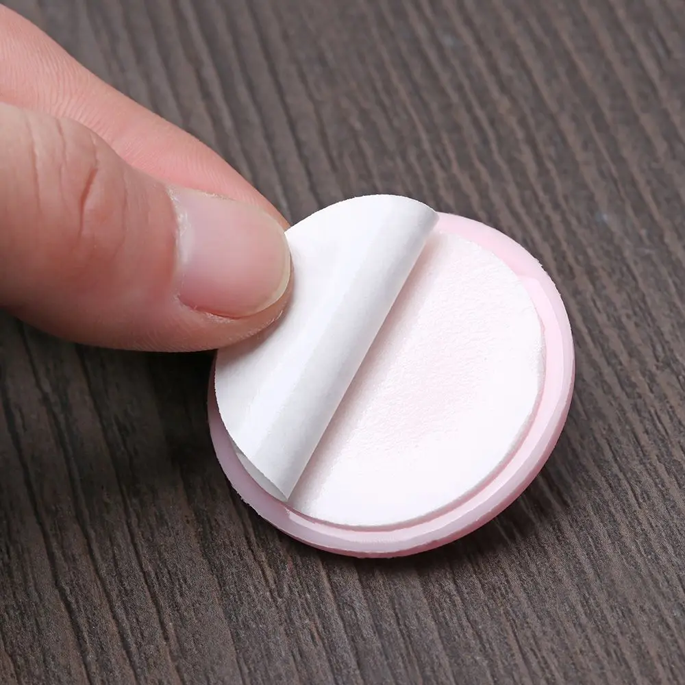 Door stopper DIY silicone rubber door handle stopper anti-slip sticker self adhesive doorknob crash pad round bumper wall protector