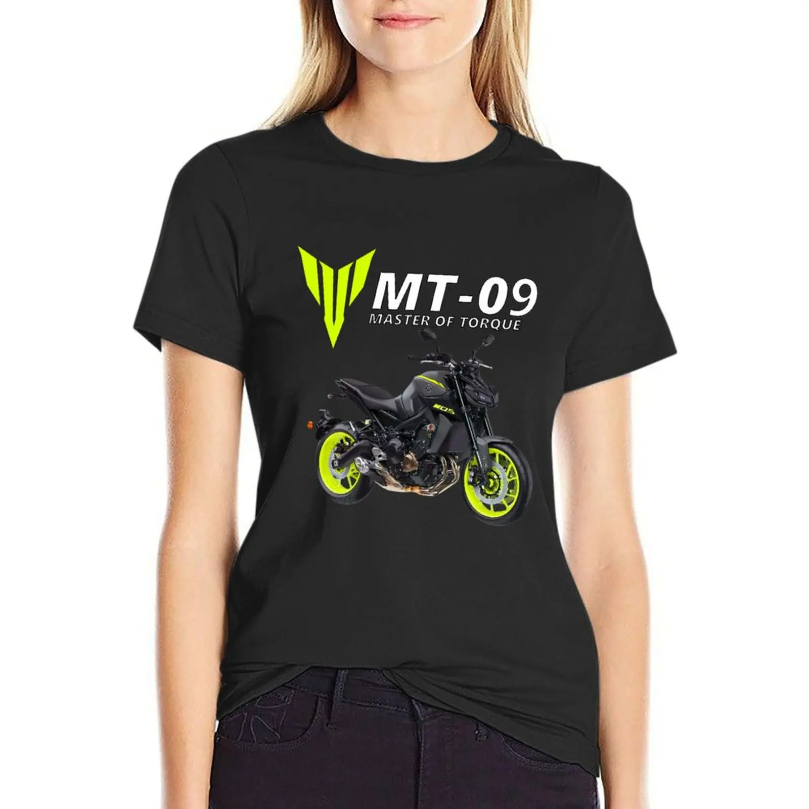 

MT-09 Motorcycle T-shirt summer top Aesthetic clothing Women's summer blouses 2024