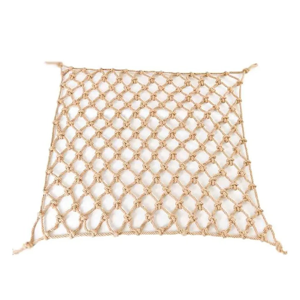 

Light Brown Durable Rope Mesh Net Easy To Sturdy Support Safety Net For Playground Activities