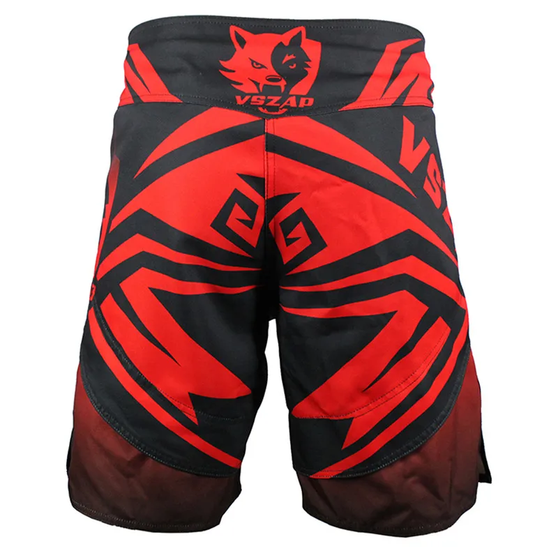 MMA black boxing Wolf motion picture training kickboxing shorts muay thai shorts cheap mma boxeo