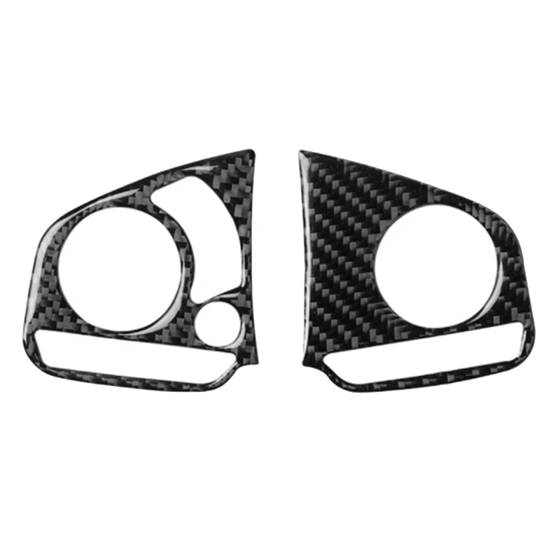 

Carbon Fiber Inner Steering Wheel Switch Cover Trim For Honda Civic 2016-21 Replacement Parts Accessories 2Piece