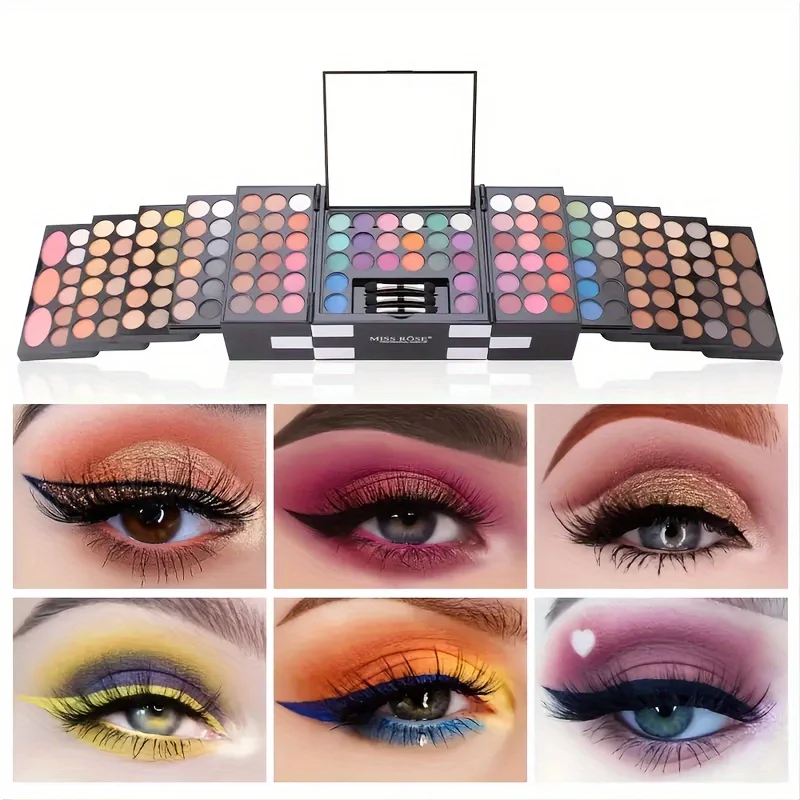 142-color eye shadow, 3-color blush, 3-color eyebrow powder makeup set, makeup artist's special makeup 5