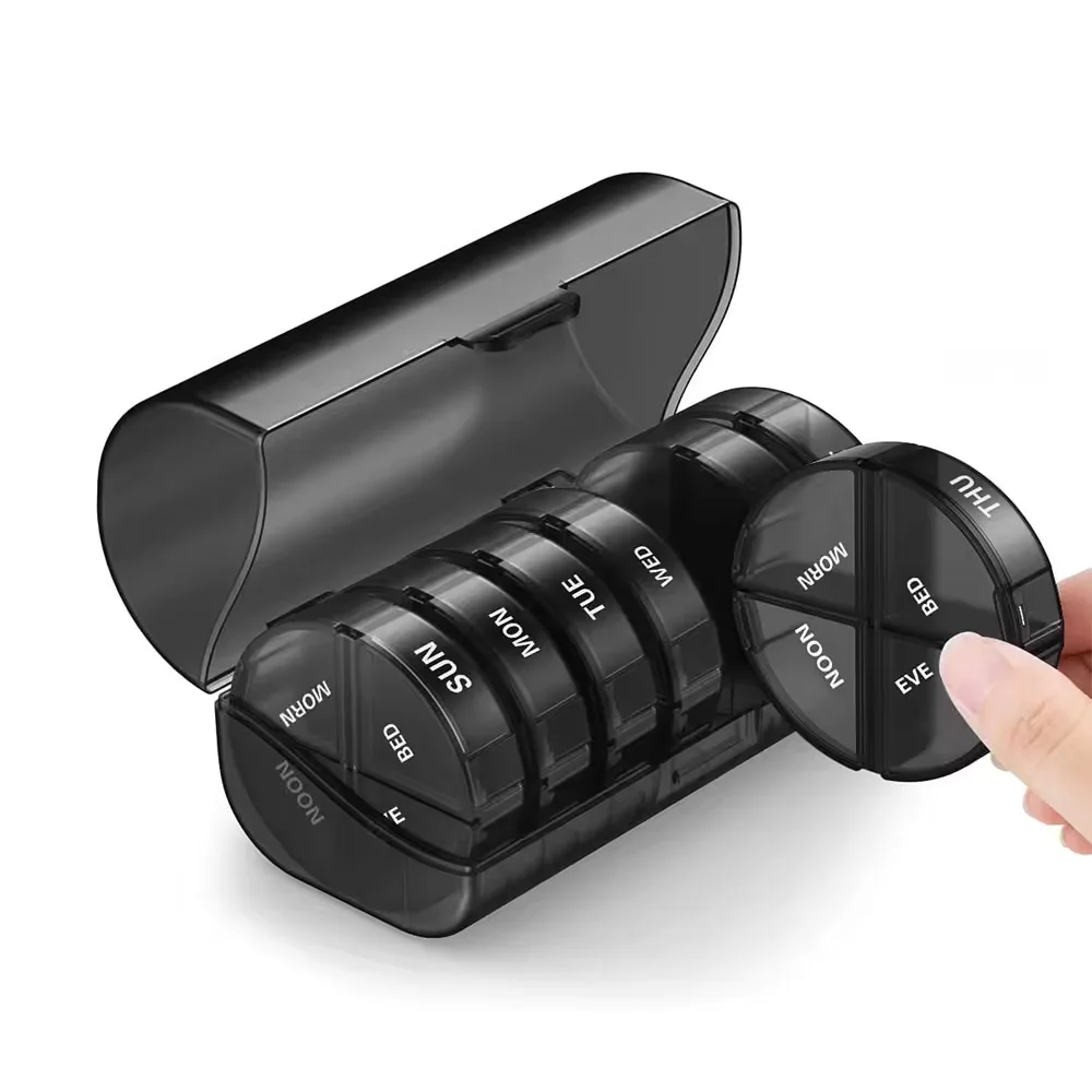Medicine-Box-Seven-Days-a-Week-21-Boxes-of-Black-Medicine-Boxes ...
