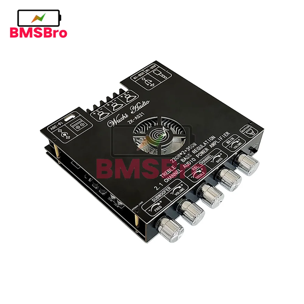 

TPA3255 220W+220W+350W 2.1 Channel Bluetooth Audio Power Amplifier Board AUX USB Sound Card Input for Speaker Subwoofer
