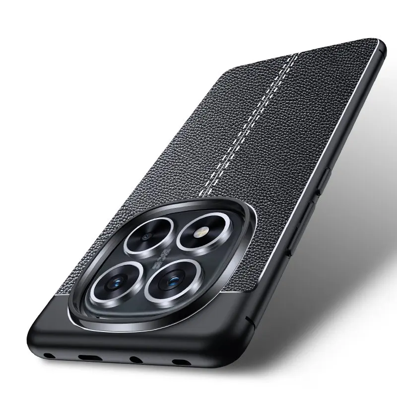 Premium Shockproof TPU Leather Phone Case with Soft Bumper Protection