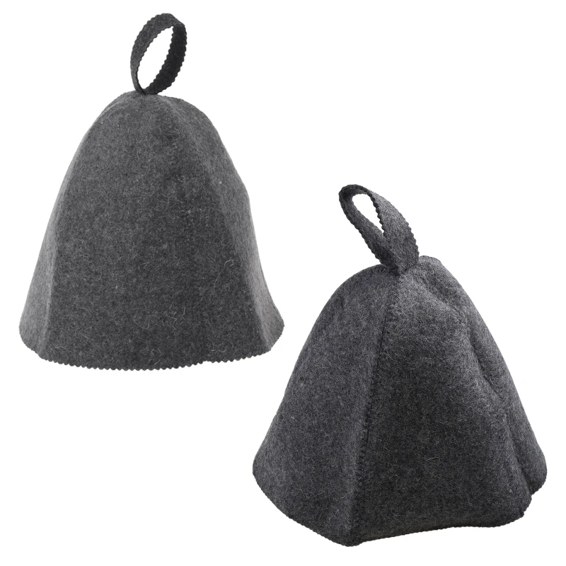 Wool Felt Sauna Hat Anti Heat Russian Banya For Bath House Head N23 20 Dropship 2