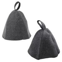 Wool Felt Sauna Hat Anti Heat Russian Banya For Bath House Head N23 20 Dropship 2