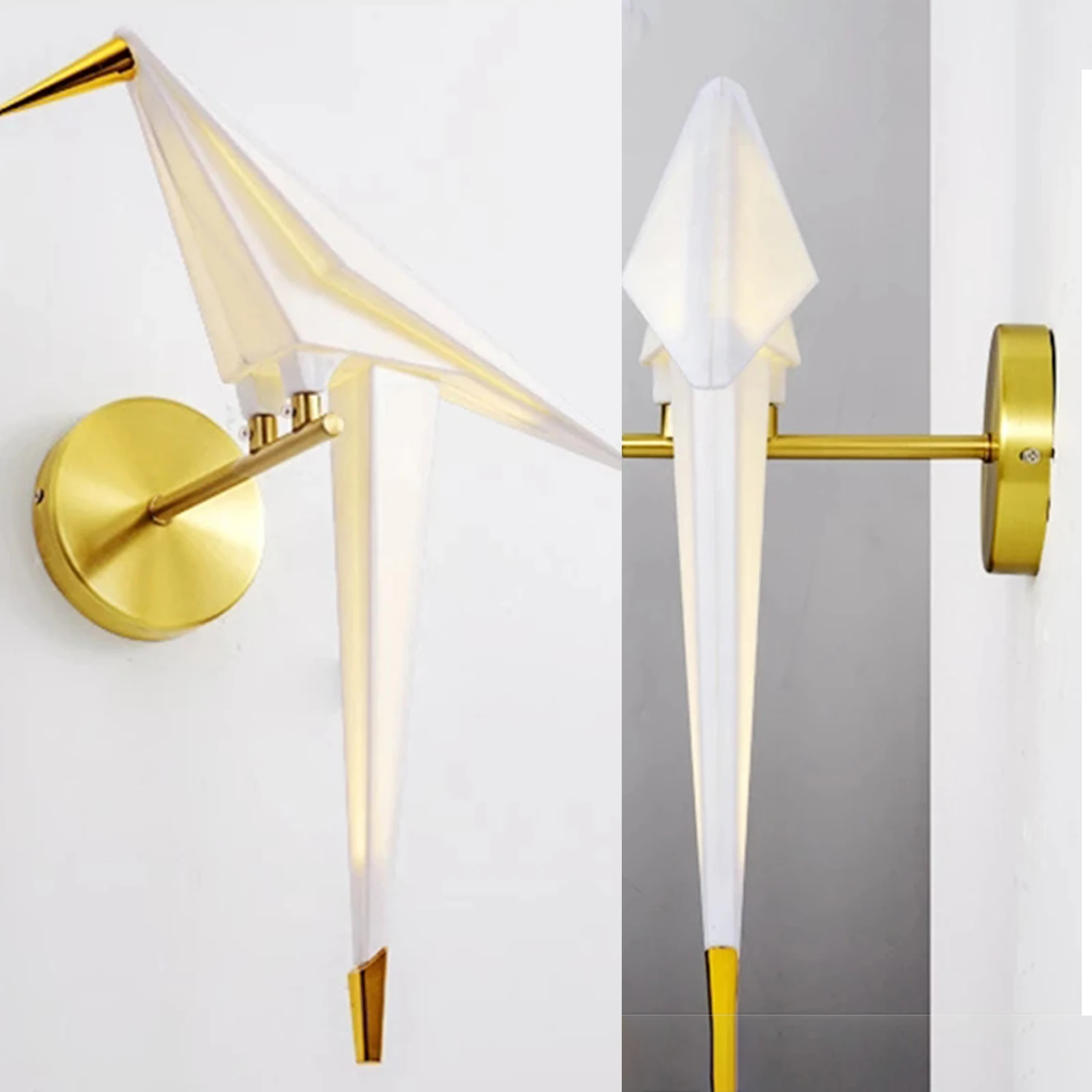 Modern Wall Sconce Single Head Sconce Lights Origami Bird Wall Lamp For Office Home Lamp Background Lighting Fixture