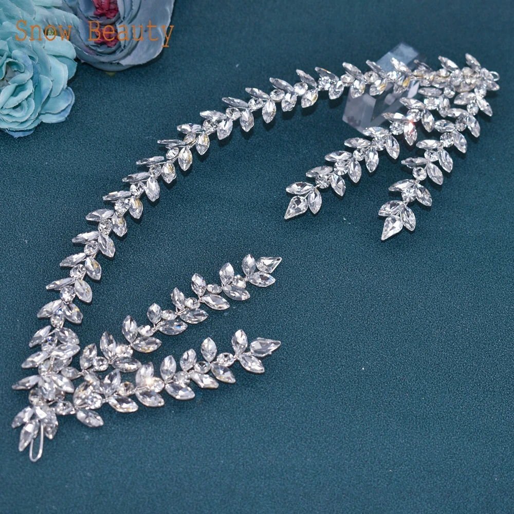 DZ034 Luxury Wedding Hair Accessories Party Jewelry Silver Bridal Crowns Elegant Prom Headwear Rhinestone Baroque Headpieces