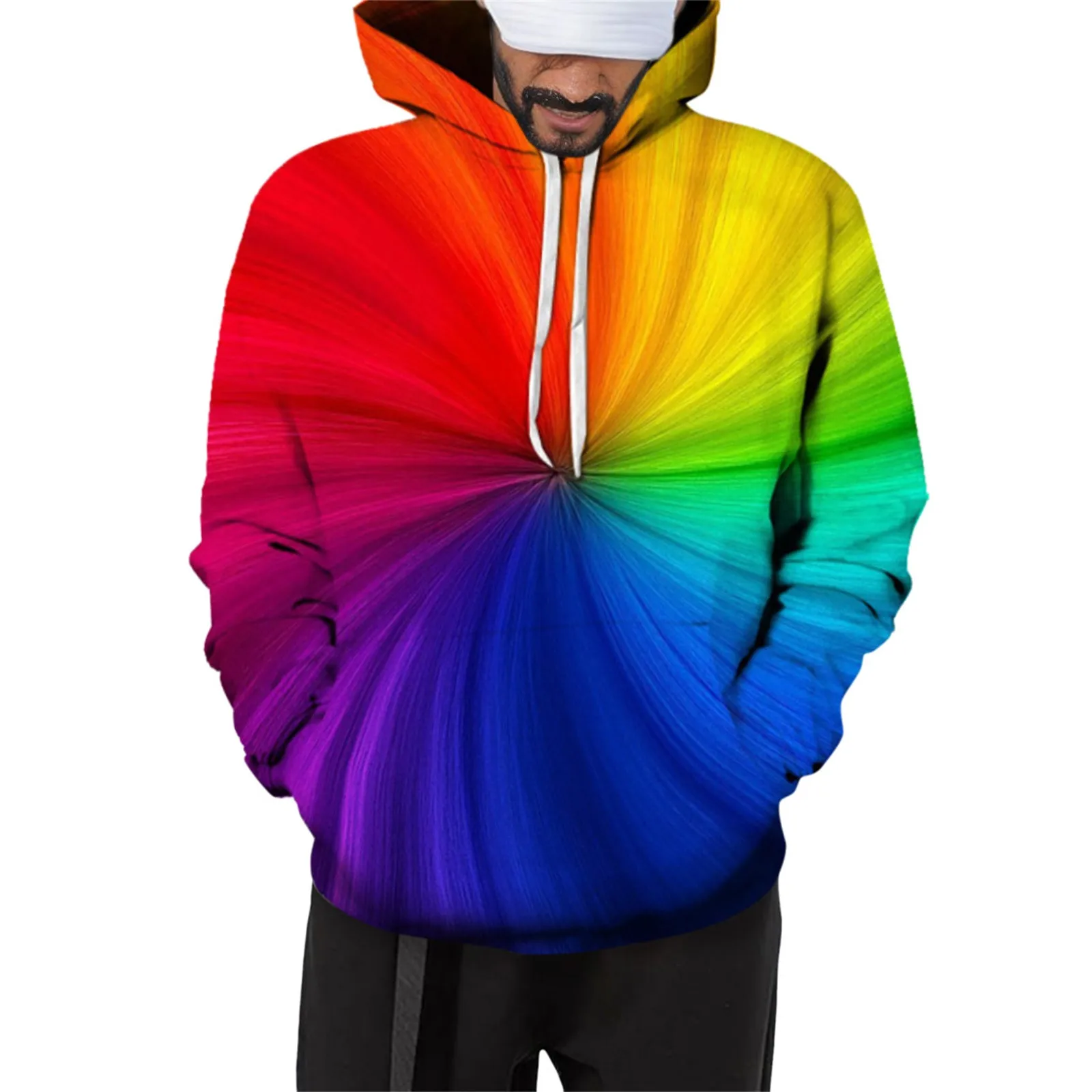 Рисунок 3 - Толстовка Y2k мужская с радужным принтом