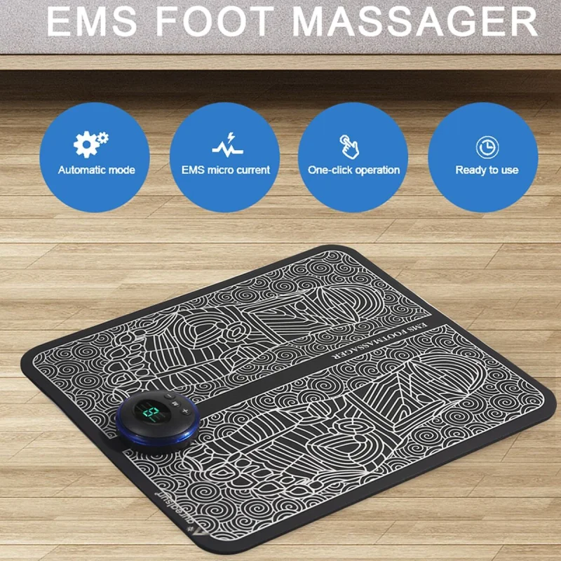 Rechargeable Electric Foot Massage Mat for Relaxation