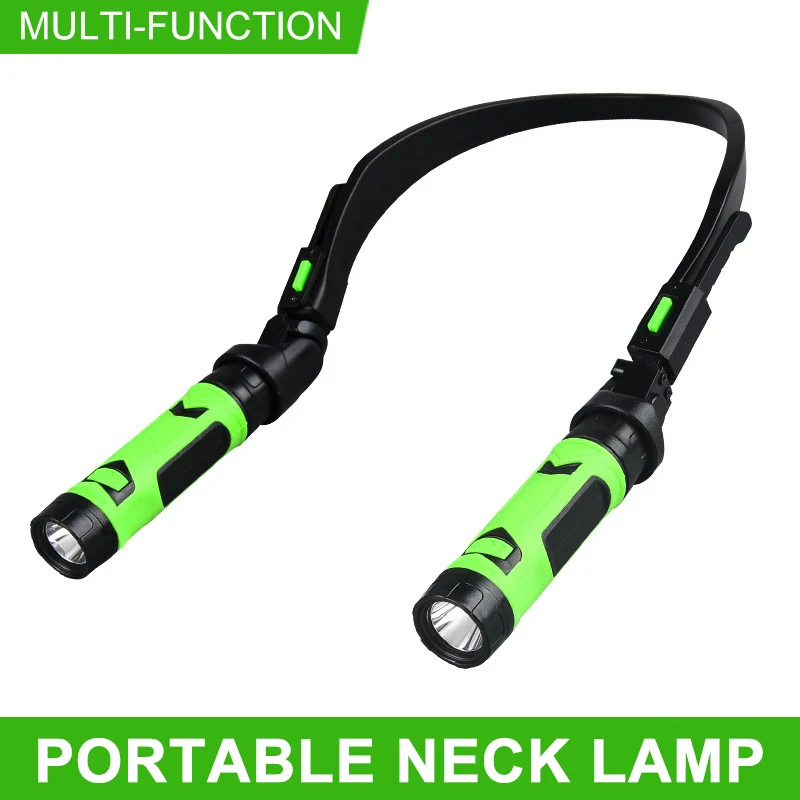 Rechargeable LED Neck Light Book Lights for Reading 2 Brightness Levels Bendable-Ideal for Reading Camping Repairing Running led neck light