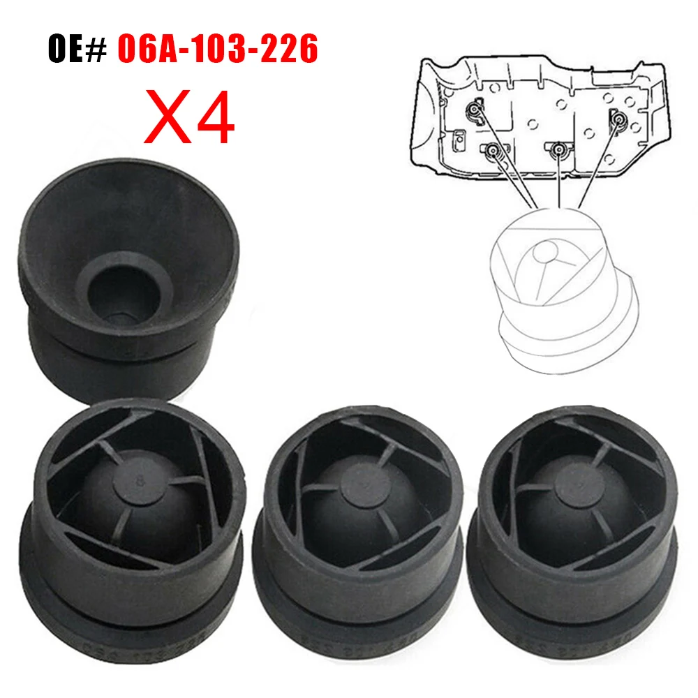 Engine Cover Cushion 2/4pcs 06A103226 Stop Jounce Bumper Grommet for Audi A3 A6 VW Golf Mk5 Polo Passat B6 Touareg 1G Beetle