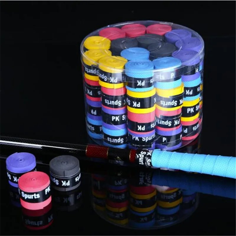 Description Picture 2 of item20/60pcs Universal Sweatbands Overgrip Anti-slip Tennis Racket Padel Shock Absorption Badminton Grips Slingshot Tennis Racket