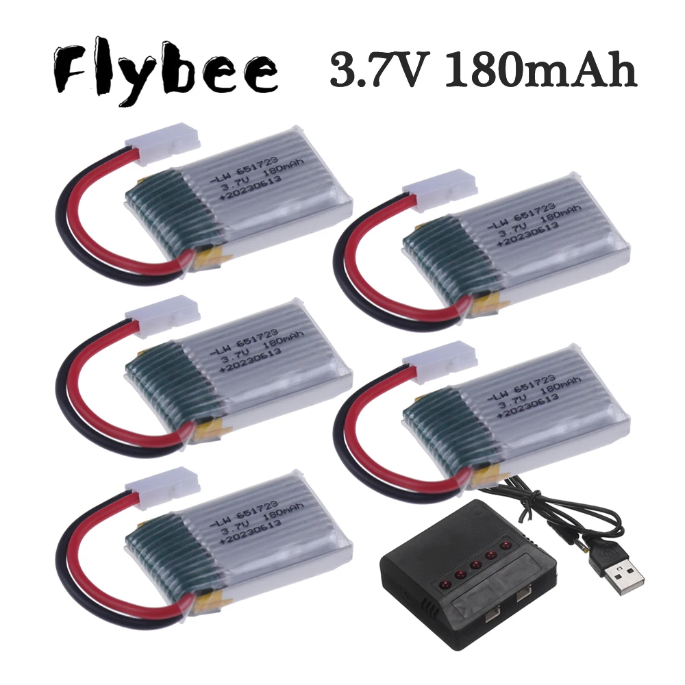 

Оригинальные комплекты зарядных устройств 3,7 в 180 мАч для H8mini JJRC H2 H8 H48 H8Mini RC Quadcopter Drone