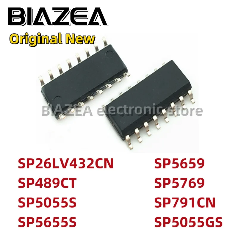 

Набор схем SP26LV432CN SP489CT SP5055S SP5655S SP5659 SP5769 SP791CN SP5055GS/KG/MPCD SOP16, чипсет, 1 шт.