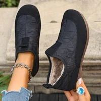 Winter Ladies Cotton Boots Soft Bottom Lightweight Comfortable Warmth Insulation New 2025 Style Women's Shoes Free Shipping