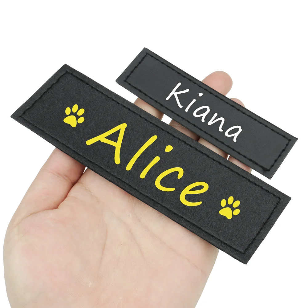Pet ID Tags Personalized Pet Name Tag Accessories Dog ID Custom Dog Harness Collar Label Sticker Customized Pet Cat Phone DIY 2pcs pet id tags,dog collar tags