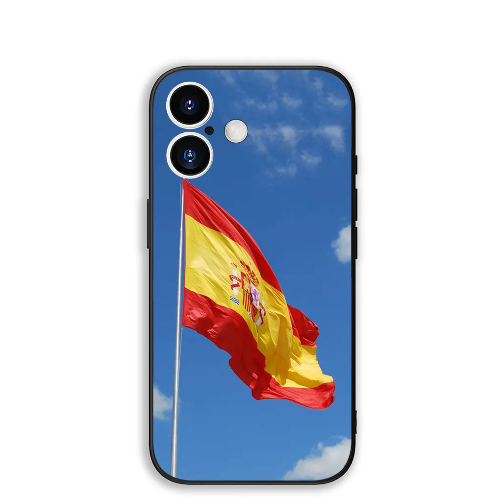 Soccer Spain Flag Phone Case with Number 19 Design