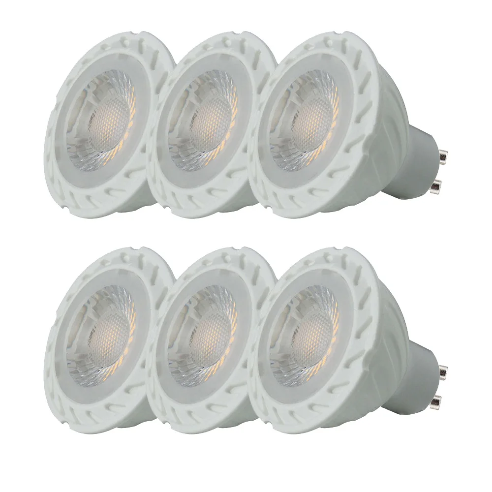 

6x LED 5W GU10 LED Light 120v 230v Bulb 50W Halogen Bulb Replacement 38Deg Beam Angle Warm White 3000K Recessed Track Light Bulb