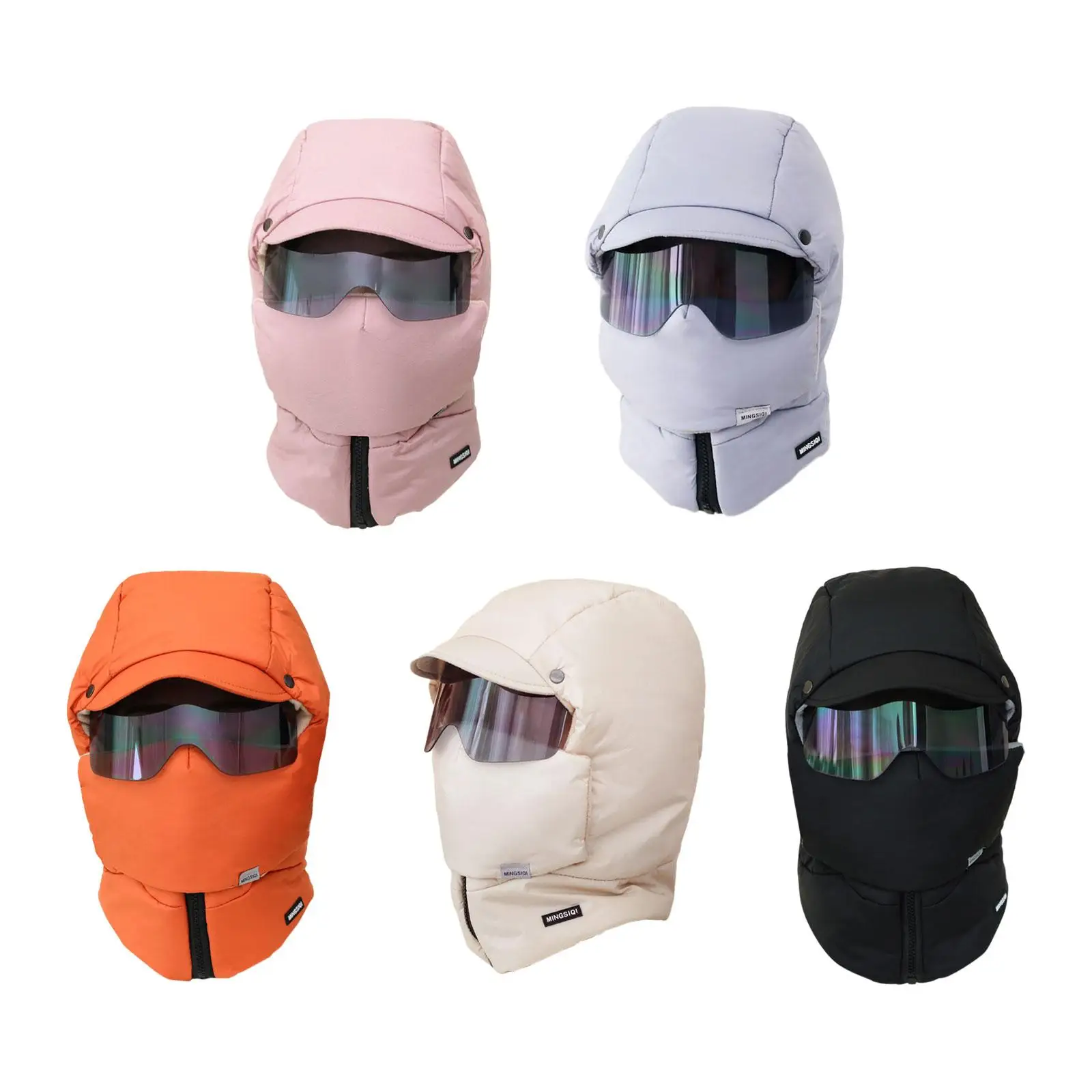 

Trapper Hat Fashionable Thermal Neck Protection Windproof Mask Women Men Winter Hat for Motorcycle Outdoor Hiking Skiing Biking