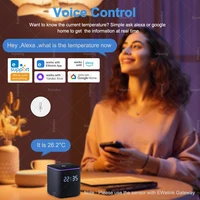 EWelink Smart Zigbee Temperature Humidity Sensor App Control Indoor Thermometer Monitor Home Automation Works With Alexa Google - Image 3