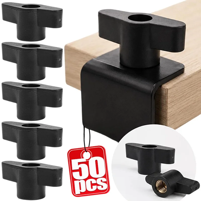 Z Shape Thumb Screw Knob with ABS Plastic Handle and Brass Core Insert - Tool-Free Fastener