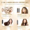 5 In 1 Electric Hair Brush Hair Dryer For Dyson Airwrap Automatic Curler Hair Straightener Hot Air Comb Hairdressing Appliance 2