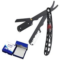 Professional Manual Shaver Straight Edge Stainless Steel Sharp Barber Razor Folding Shaving Beard Trimmer Cutter 1