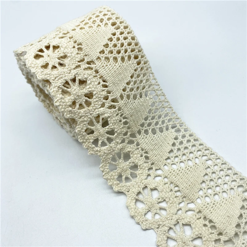Cotton Lace Ribbon Fabric For Apparel Sewing 2yards/Lot