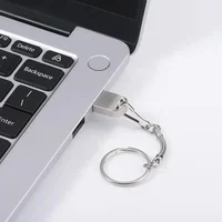 Mini Pen Drive 128GB 64GB 32GB USB Flash Drive Silver Memory Stick Drive 16GB 2.0 Key Chain Creative Gift U Disk 8GB for Laptop 6