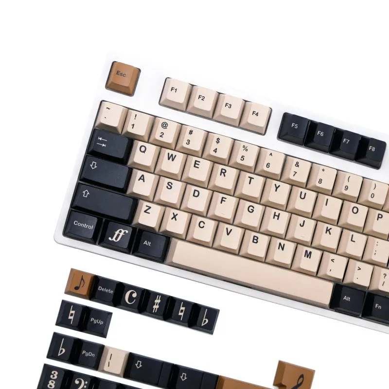Teclas Gmk Maestro Perfil Cereja Pbt Sublimação de Tintura Teclado Mecânico Switch mx 61 64 68 75 84 84 87 98 142 Teclas - Imagem 5