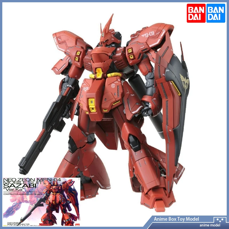 

Gundam BANDAI MG 1/100 NEO ZEON MSN-04 SAZABI Ver.KA мобильный костюм Сборная модель экшн-фигурки аниме подарок